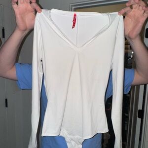 SPANX White Fitted Bodysuit